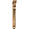 Ekena Millwork Olympic Arts and Crafts Smooth Bracket w/ Offset Brace, Western Red Cedar, 5 1/2"W x 42"D x 48"H BKT0604X42X48OLY03SWR - alternate 2